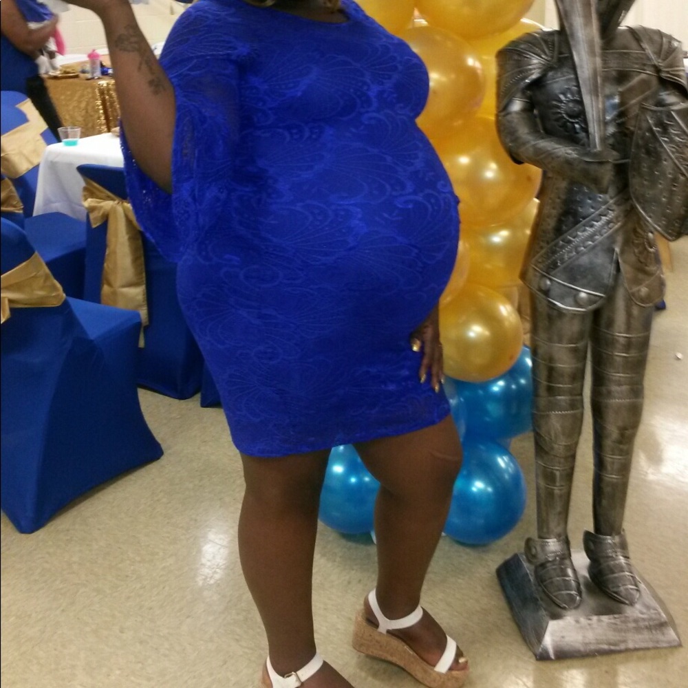 Blue Maternity Dress